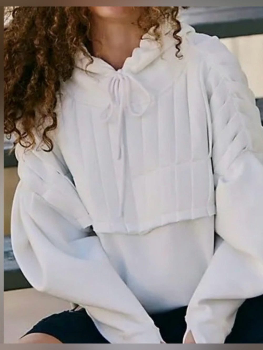 Free People/ FP Movement Pick It Up Pullover Color White Size Small